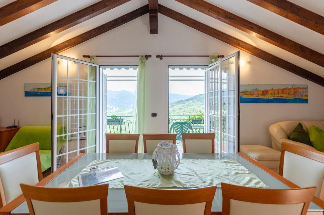 Ca' Do Pescou, Charming 2,Bedroom Apartment With Stunning Hill Views Overlooking The Greenery ราปาลโล ภายนอก รูปภาพ
